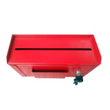 Wallmount Cash Box Desktop Donation Box Mail Suggestion Collection FundrasingBox 15211-RED-NEW