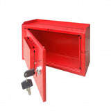 FixtureDisplasy Wallmount Cash Box Desktop Donation Box Mail Suggestion Collection FundrasingBox 15211 red