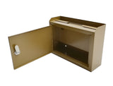 10 x 7.2 x 3",Multipurpose, Metal Donation Box,Cash and Mail Box,Suggestion Box 15211 copper-NEW