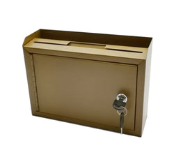 10 x 7.2 x 3",Multipurpose, Metal Donation Box,Cash and Mail Box,Suggestion Box 15211 copper