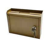 10 x 7.2 x 3",Multipurpose, Metal Donation Box,Cash and Mail Box,Suggestion Box 15211 copper-NEW