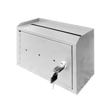 10 x 7.2 x 3",Multipurpose, Metal Donation Box,Cash and Mail Box,Suggestion Box 15211 grey