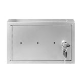 10 x 7.2 x 3",Multipurpose, Metal Donation Box,Cash and Mail Box,Suggestion Box 15211 grey