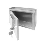 10 x 7.2 x 3",Multipurpose, Metal Donation Box,Cash and Mail Box,Suggestion Box 15211 grey