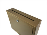 Multipurpose, Wall Mountable, Medium Size, Suggestion Box, Donation Box, Drop Box, Mailbox,Cash Box, 15212 copper-NEW