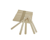 100 Pcs Craft Sticks Ice Cream Sticks Natural Wood Popsicle 4.5" Treat Pop DIY
