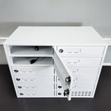 12-SlotMetal Cellphone Locker Cabinet Power Charge Station Works w/ iPad/iPhone Max 5 Watts Per Slot Output 15231-USB