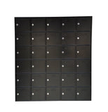 FixtureDisplays®38.8 X 43.6 X 9.4" 110V outlet 30 Slot Cellphone Locker Storage Charging Station Class Camp Security No-phone 15249