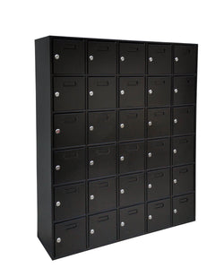 FixtureDisplays®38.8 X 43.6 X 9.4" 110V outlet 30 Slot Cellphone Locker Storage Charging Station Class Camp Security No-phone 15249