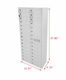 Cellphone Locker Charging Station USB Storage Cabinet Cubbie Secure Deposit Slot Max 5 Watts Per Slot Output 15251 USB