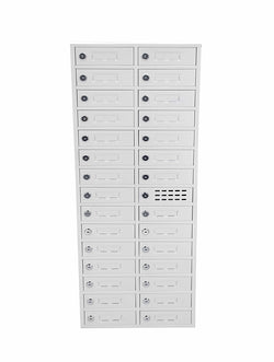 Cellphone Locker Charging Station USB Storage Cabinet Cubbie Secure Deposit Slot Max 5 Watts Per Slot Output 15251 USB
