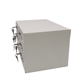FixtureDisplays® Cellphone Locker Mobilephone Storage Charging Station Camp Work School Classroom 6-Slot, 14.2" Wide X 7.9" Tall X 9" Max 5 Watts Per Slot Output 15253-USB
