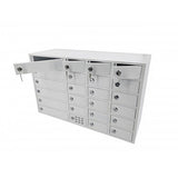 FixtureDisplays® 24-Slot Cellphone iPad USB Charging Station Lockers Assignment Mail Slot Box  24 W x 15 H x 8"D Big (8.2") and Small (4.4") Slots 15255-USB