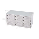 12-Slot Cellphone iPad Mini Charging Station Locker Assignment Mail Slot Box 15258