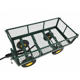 Heavy Duty Lawn/Garden Utility Cart/Wagon With Removable Side Meshes  10086