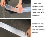 Butyl Seal Tape, RV Roof Repair Tape Marine Rubber Seal Tape Covered with Aluminium Foil