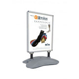 Outdoor Wind Resistant Poster Frame Sign Board Menu Board Sidewalk Marketing Stand 24X32"Graphics Two Sided Snap Frame, Fillable with Sand or Concrete 15304