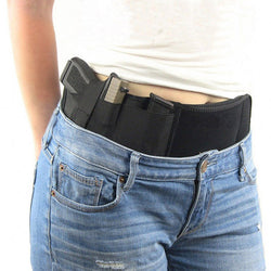 Right Handed Tactical Concealed Carry Belly Band Hand Gun Holster, Neoprene Waist Band