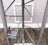 24" x 46.7" x 16" Silver Truss Podium Lectern Pulpit Church School Hotel Speech  15344