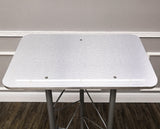 24" x 46.7" x 16" Silver Truss Podium Lectern Pulpit Church School Hotel Speech  15344