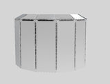 Delux 3/16" Acrylic Plexiglass Drum Shield with Deflectors 15345