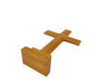 11.2 X 7 X 0.8" Tabletop Rubber Wood Cross Standing Cross for Christian Church Altar Home Prayer