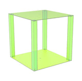 Green Plexiglass Acrylic Cube Display Case 15350