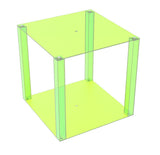 Green Plexiglass Acrylic Cube Display Case 15350