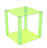 Green Plexiglass Acrylic Cube Display Case 15350