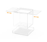 Terrarium, Clear Plexiglass Acrylic with Open Roof and Watertight Tray 15365