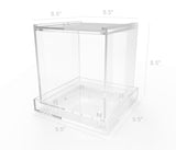 Terrarium, Clear Plexiglass Acrylic with Open Roof and Watertight Tray 15365