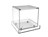 Terrarium, Clear Plexiglass Acrylic with Open Roof and Watertight Tray 15365