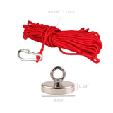 N35 Fishing Magnet 280 Lbs Capcity, 65' Nylon Rop 15378
