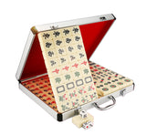 Aluminum Protective Case Mahjong Chips Briefcase Majong Tiles 1 1/8X1 9/16X3/4 15405