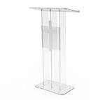 Clear Podium Plexiglass Lecturn Transparent Church Pulpit with Christian Church Cross Trinity Styl  15411+1803CROSS