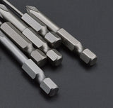 Phillips Screwdriver Drill Bit Set 16 PC, PH0 - PH2 Hex 1/4" Shank Magnetic Bit
