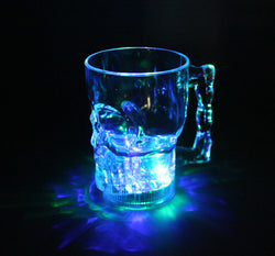 Light Up Skull Drink Glass Cup Flashing Cup Blinking LED Cup Whisky Glass Glow