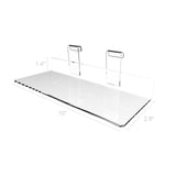 Gridwall Grid Panel 4"x10" Flat Clear Plexiglass Acrylic Shoe Shelf 15567