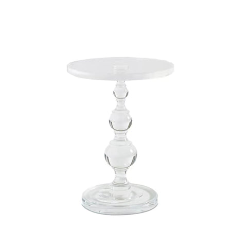 Clear Acrylic End Table Side Drink Coffee Round Night Stand Riser Glorifier14X21 15573