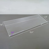 Clear Acrylic Keyboard Tilting Stand Computer Gaming 15.7W x 1.6H x 5.3"D  15578