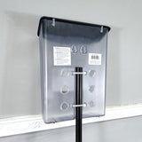 Outdoor Real Estate Listing Holder 8X10 8.5X11 brochure pole stake sign mount 15579