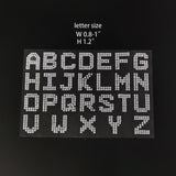 Glitter Rhinestone Alphabet Letter Stickers, 3 sets of 26 Letters Self-Adhesive DIY Art and Craft 15586