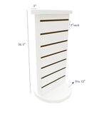 2 Sided Slatwall Counter Spinner White Display Rack Souvenior Stand Gift Display