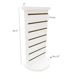 2 Sided Slatwall Counter Spinner White Display Rack Souvenior Stand Gift Display
