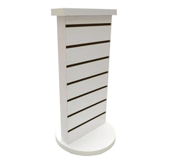 2 Sided Slatwall Counter Spinner White Display Rack Souvenior Stand Gift Display