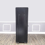 Server AV Cabinet Audio Video Equipment Rack Lock Keys Metal Black 37U w/Shelf  15594