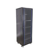 Server AV Cabinet Audio Video Equipment Rack Lock Keys Metal Black 37U w/Shelf  15594