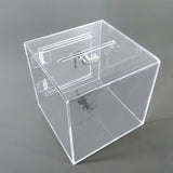 6X6X6" Acrylic Donation Box Ballot Tip Suggestion Piggy Bank Fundraising 15596