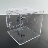 6X6X6" Acrylic Donation Box Ballot Tip Suggestion Piggy Bank Fundraising 15596