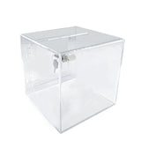 6X6X6" Acrylic Donation Box Ballot Tip Suggestion Piggy Bank Fundraising 15596